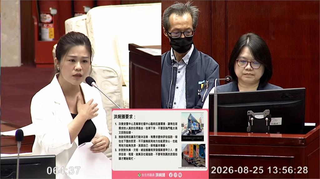 快新聞／中正萬華無家者問題待解！洪婉臻促加強社會安全網　推行動沐浴、短期庇護