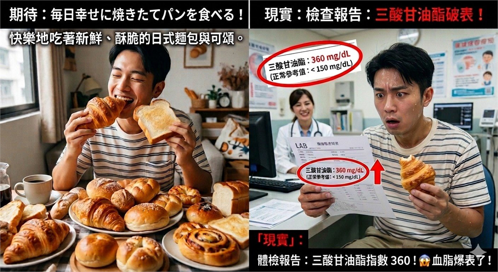 別以為自製麵包就能放心天天吃！醫揭「精緻澱粉」危機：血脂與血糖恐超標