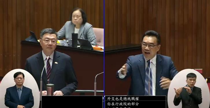 林國成質詢卓榮泰「突投訴外交失禮」大離題！韓國瑜出手制止「喊這句」他尷尬了