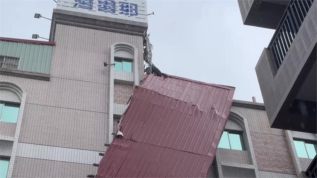 接災民求助電話出門! 議員開車遭樹砸「樹枝貫穿擋風玻璃」