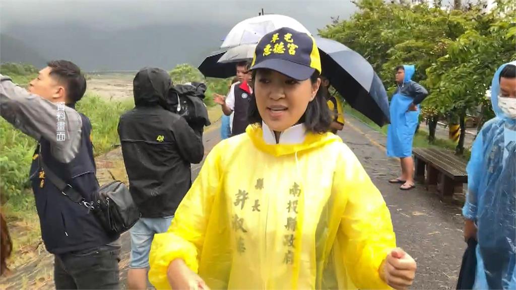 林右昌指雨災許淑華還跑攤　投縣府：致意30分鐘就離開