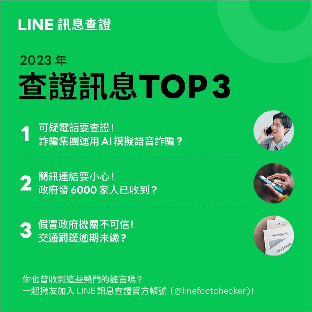 快給家人看「別再亂傳群組」！Line公布2023年度5大假訊息「這些全上榜」