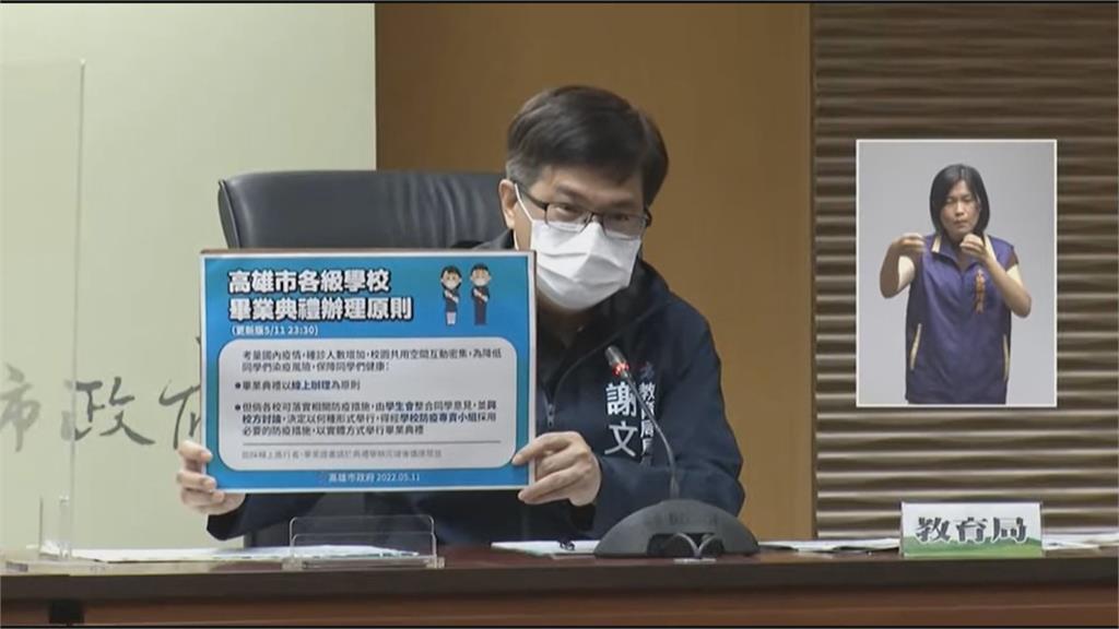  高雄累計515學生確診　市府：可辦實體畢典
