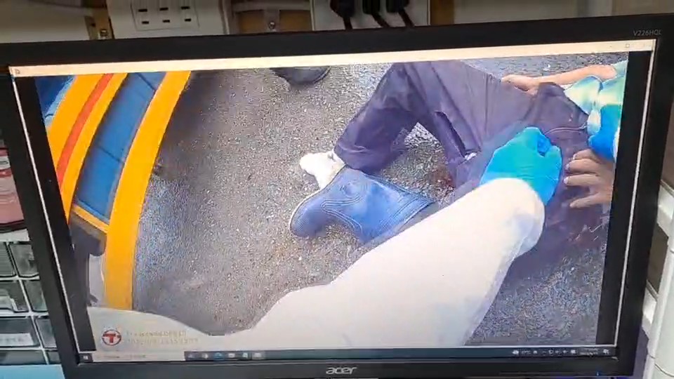 快新聞／基隆油罐車轉彎不慎　工人左腿慘遭輾過骨折