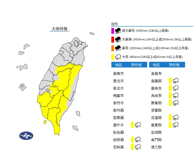 快新聞／午後對流雲系發威雨彈開炸！9縣市大雨特報　「這地區」防雷陣雨來襲