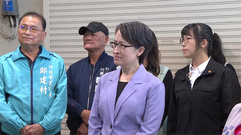 被點名2026參選新竹縣長　鄭朝方同框蕭美琴逛傳統市場
