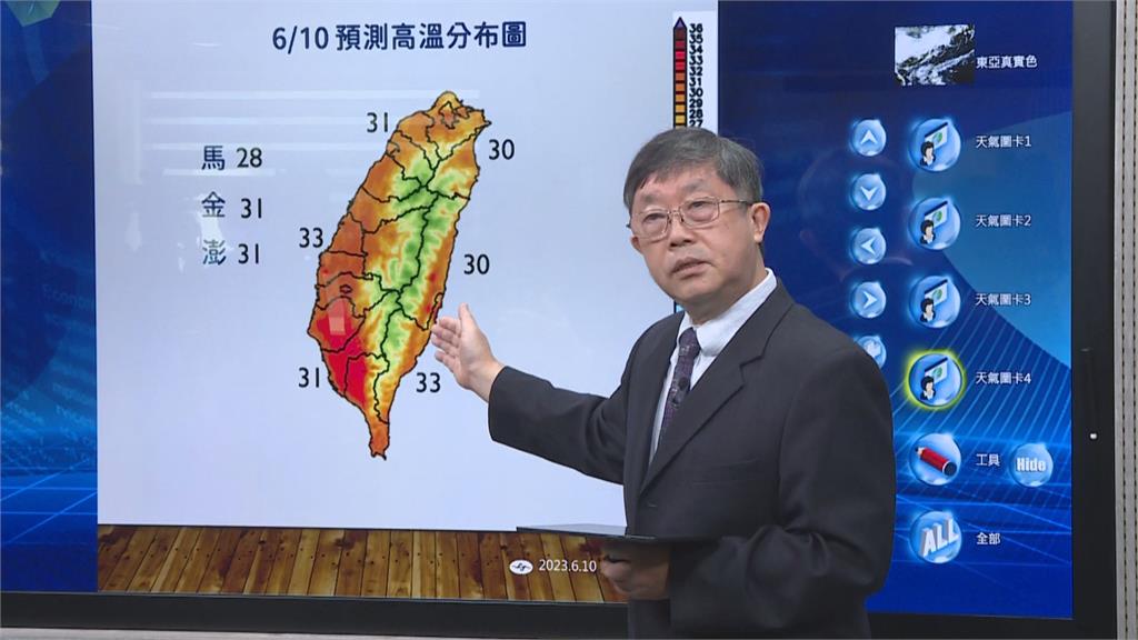 快新聞／鋒面影響今各地留意短暫陣雨或雷雨　未來一週只有「這天」降雨略緩