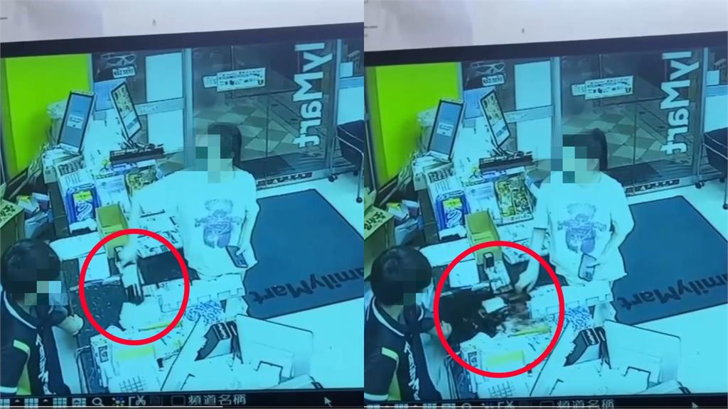 白衣女拿紅酒摔櫃台「玻璃渣飛噴店員」！誇張行徑流出…全家怒發聲：依法追究