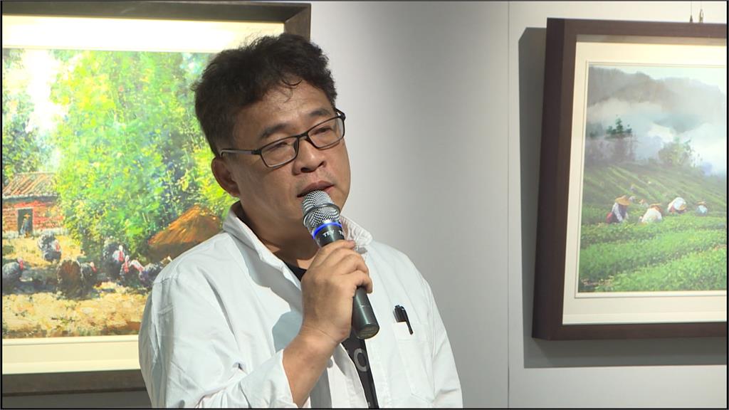 鄉土油畫家林榮談創作理念 落款代表台灣驕傲