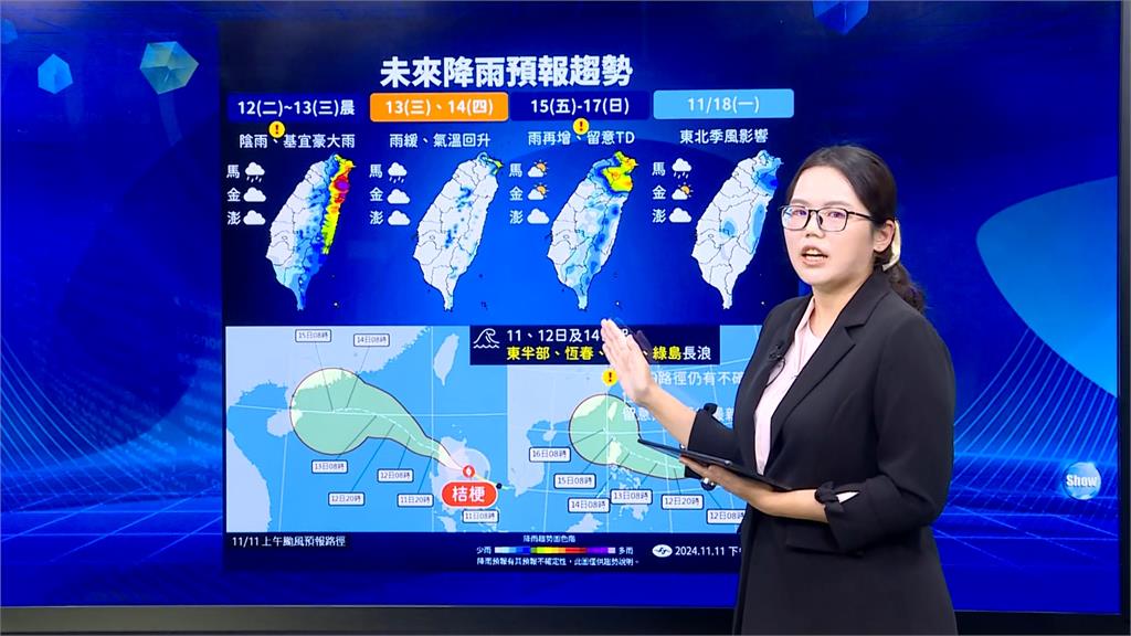 「天兔」生成最快週四海警　史上首度11月四颱共舞