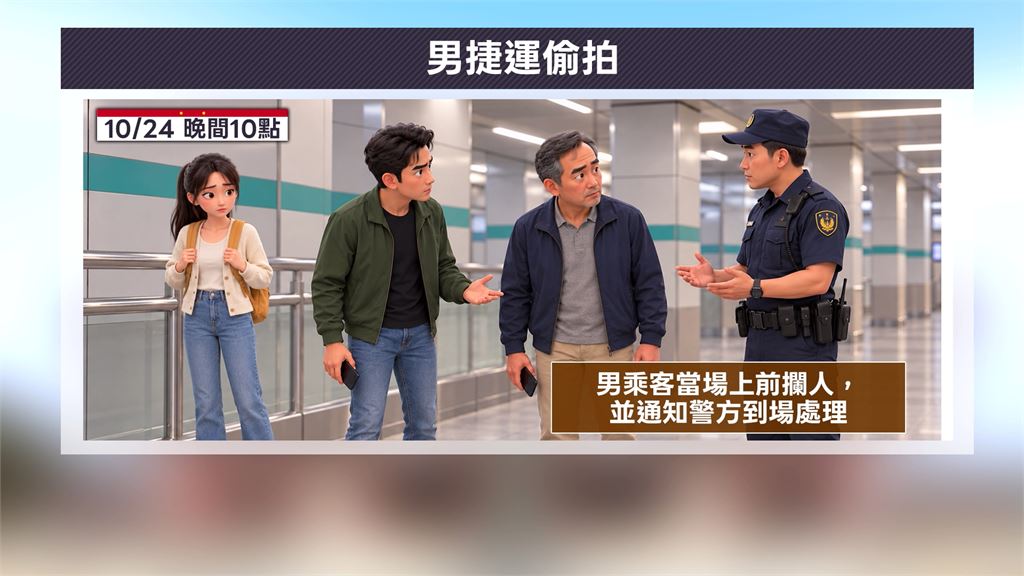 北捷偷拍狼踢鐵板！　正義男「一路蒐證」攔人報警