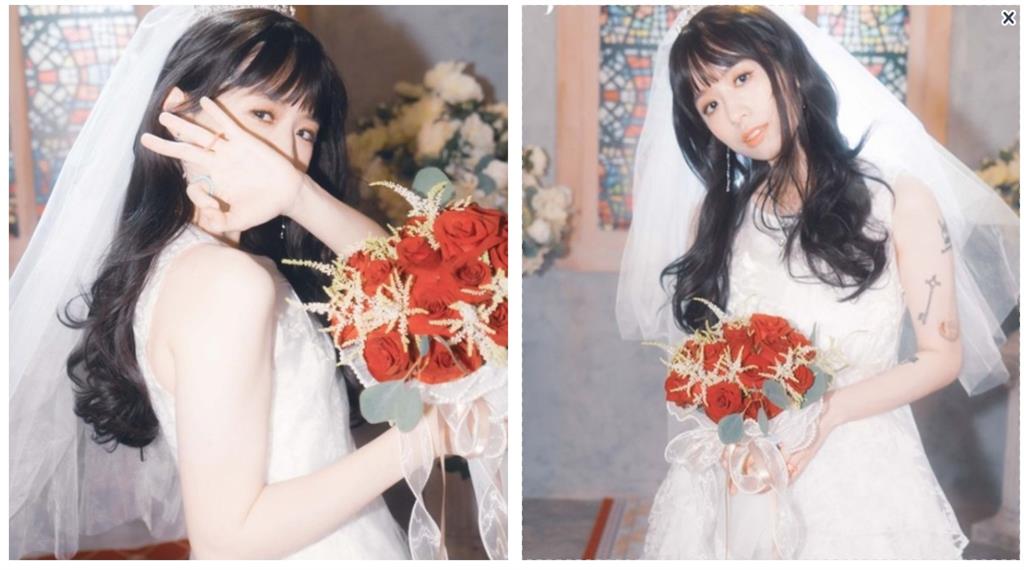 百萬網紅HOOK突曬絕美婚紗照!模樣「激似王心凌」阿滴急喊:娶了
