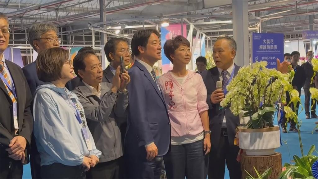 台灣國際蘭展台南正式開幕 賴總統:爭取零關稅行銷全球 展文化軟實力