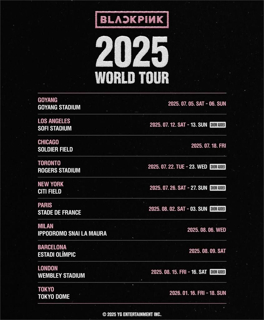 BLACKPINK被爆10月來台開唱 地點曝光 BLACKPINK被爆「10月來台開唱」地點曝光了!昔9萬張門票全掃空