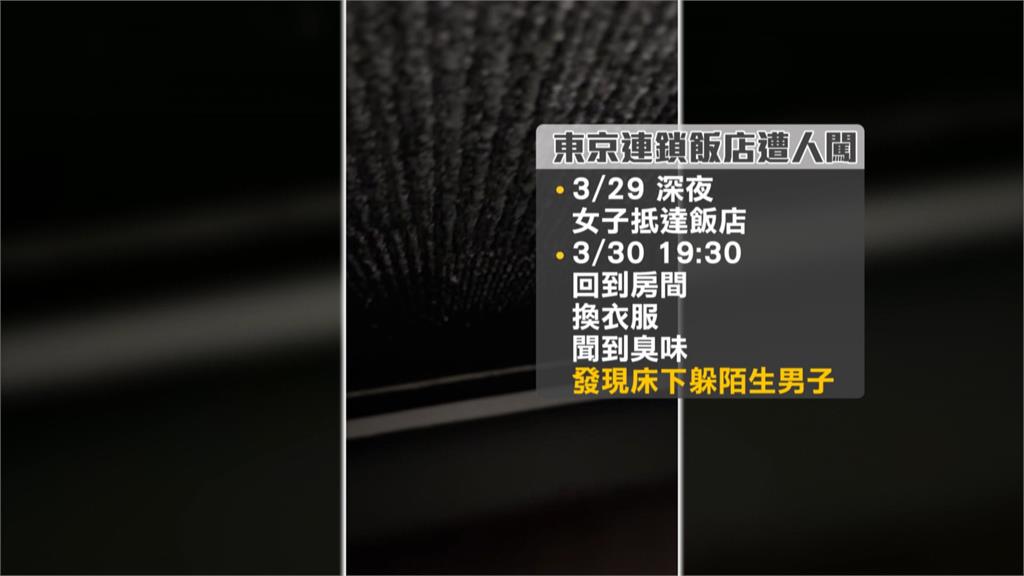 驚悚！烏籍女子獨旅日本　入住連鎖飯店、床下竟躲陌生男