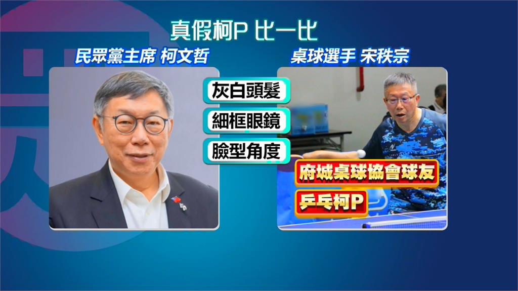 阿北出來了?! 生達盃桌球錦標賽選手神似柯文哲掀話題
