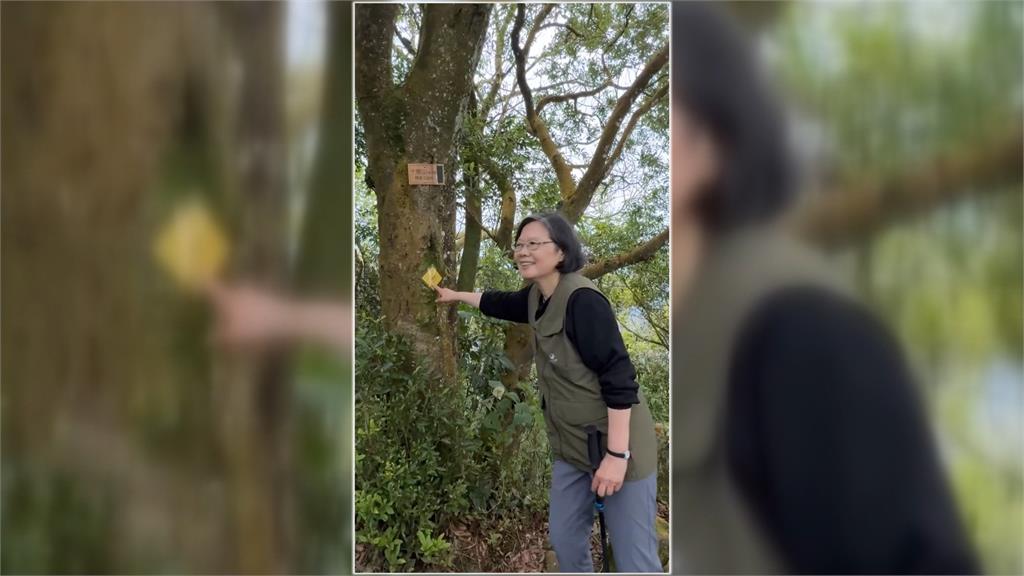帶愛犬樂樂挑戰樟之細路! 蔡英文:爬山魂漸漸被開啟