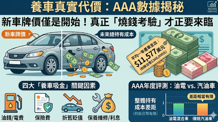 油電車真的比較省？專家曝養車「隱形成本」：原來我們都算錯了！