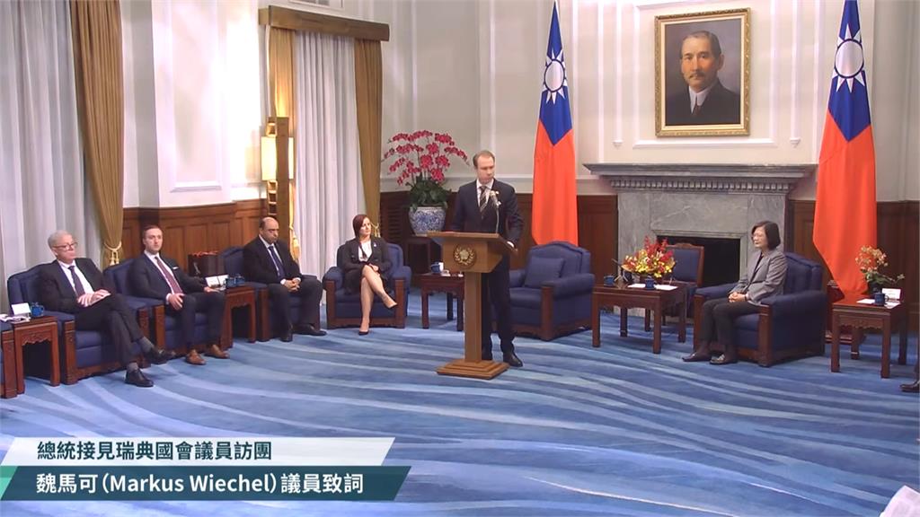 接見瑞典國會議員！　總統：台灣是國際社會的關鍵字