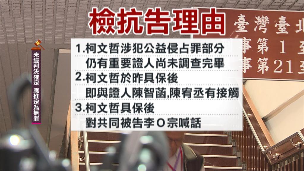 柯文哲交保後首開庭　北檢列5大理由提出抗告