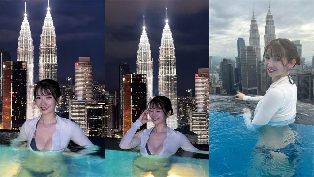 最懂事女友「誠意全浮出水面」自帶水彈!深夜秀「激美雙峰塔」全網沒了