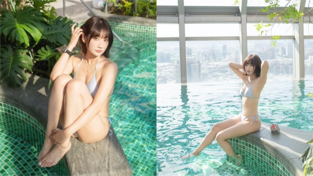 愛莉莎莎路線鬼轉?激薄比基尼「下身綁小丁」驚洩1片黑影…網酸:自信好事
