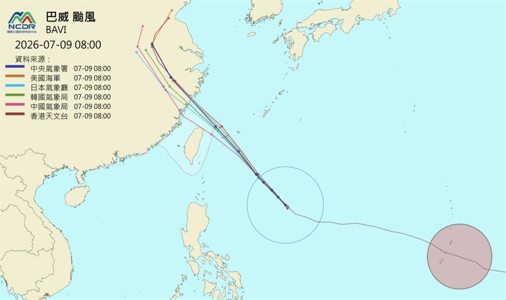 強颱巴威「今轉向、下午發海警」！各國「最新路徑出爐」專家警告：來者不善