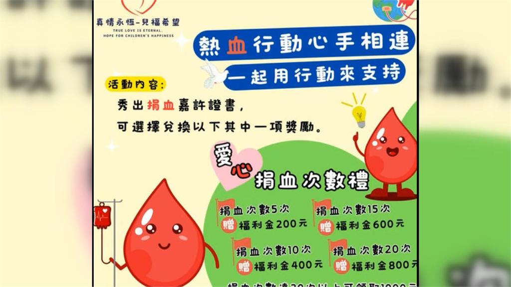 詐騙集團捐血活動騙個資 捐血中心呼籲民眾別上當