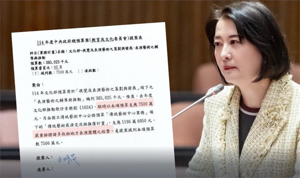 不爽歌仔戲燒8千萬…王鴻薇竟嗆「砍你預算剛好」!網氣炸:看不起傳統文化