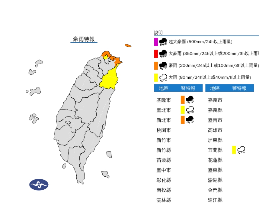 快新聞／東北季風發威「雨彈來襲」　4縣市豪、大雨特報