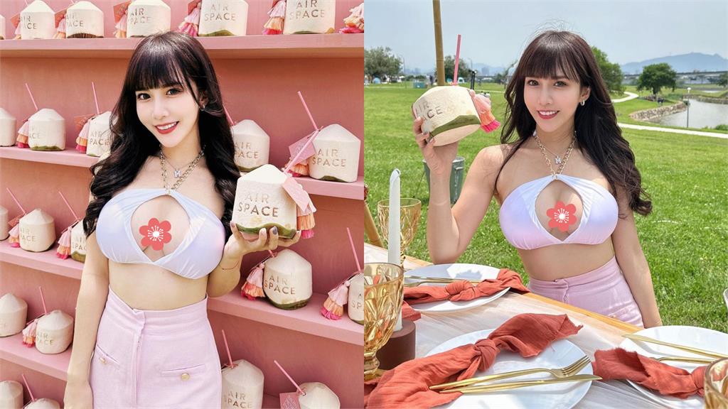 啦啦隊女神比基尼「黃金交叉」開大洞!金屬細鍊對抗「地心引力」網暈眩:太犯規