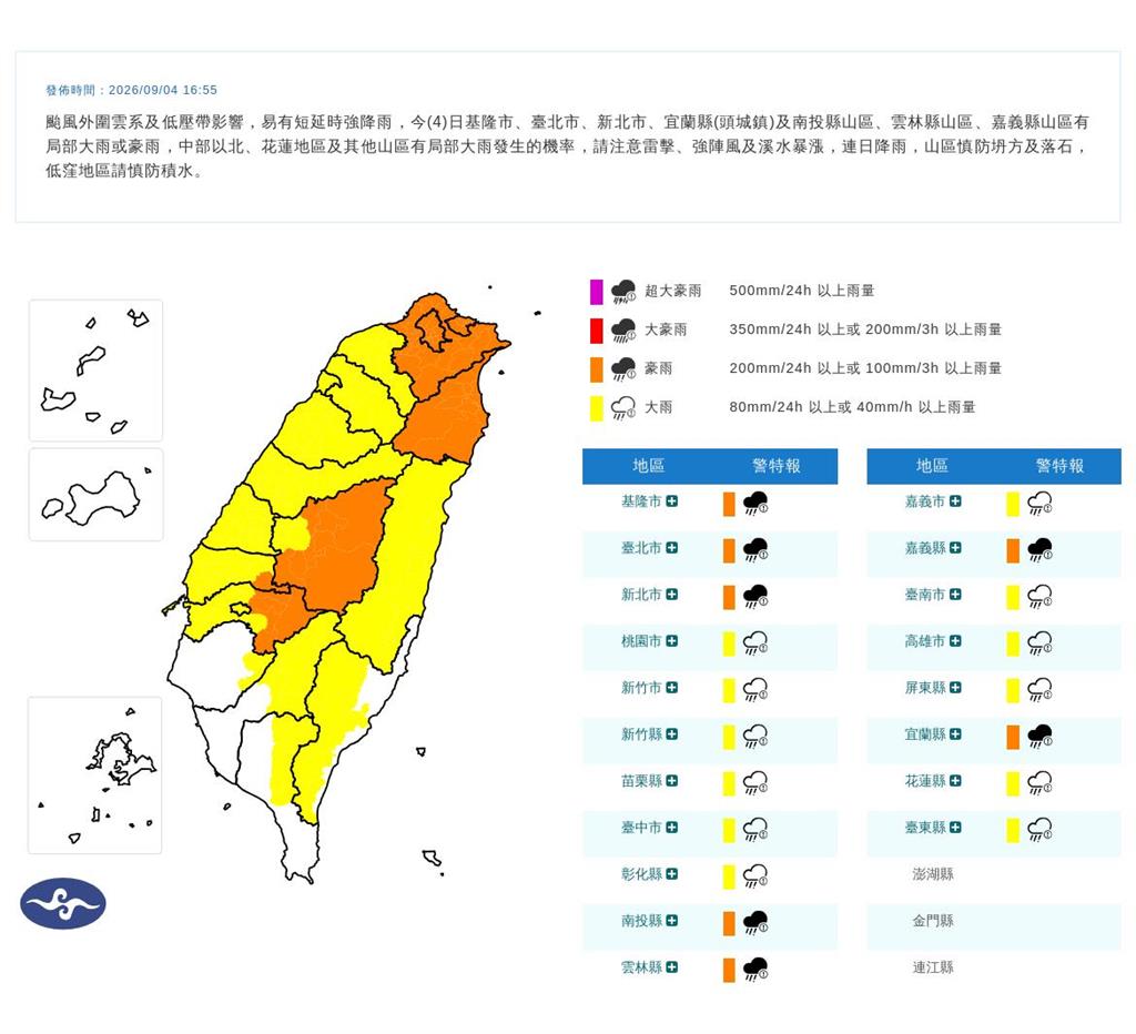 快新聞／下班注意！基隆河水位達3級警戒　雙北「這時」起陸續開放疏散門