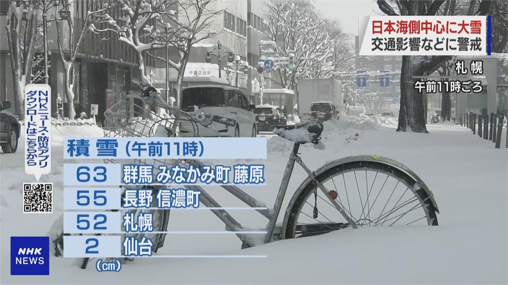 冷空氣強襲北海道　札幌.小樽24hr降雪量創新高