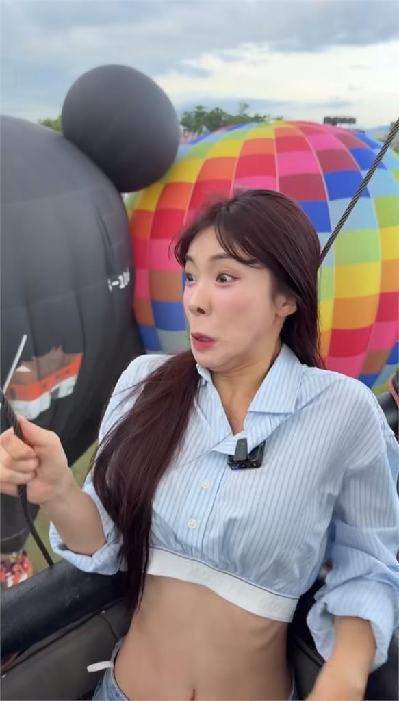 李多慧台東爽搭熱氣球！起飛後「表情管理出事」網笑歪：醜的好可愛
