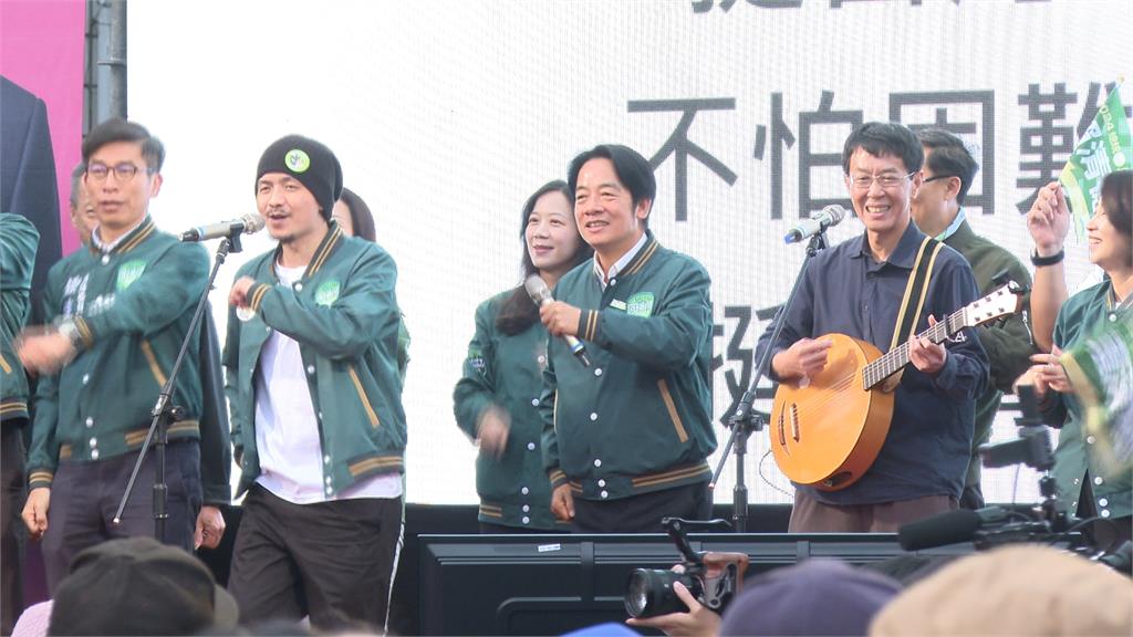 賴清德環島地圖最終日 台北站成功拼出「美」字