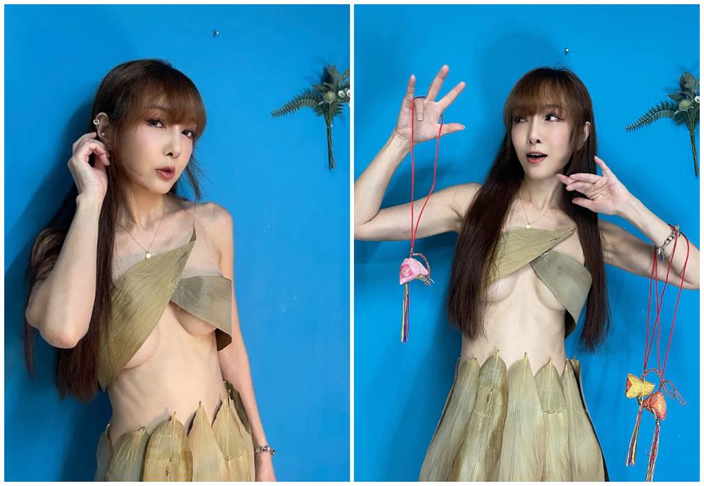 長髮女「真.肉粽裝」炸出流量密碼!中段全真空「洩超狂弧線」竟是最頂美魔女