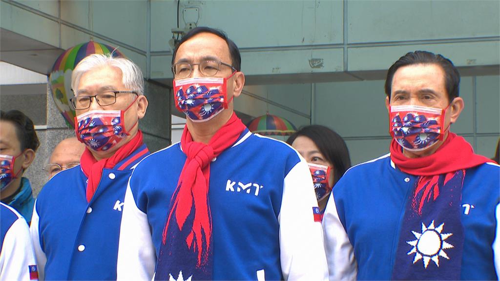 馬英九出席國民黨元旦升旗 「噹」朱立倫議長選舉狀況多「要檢討」