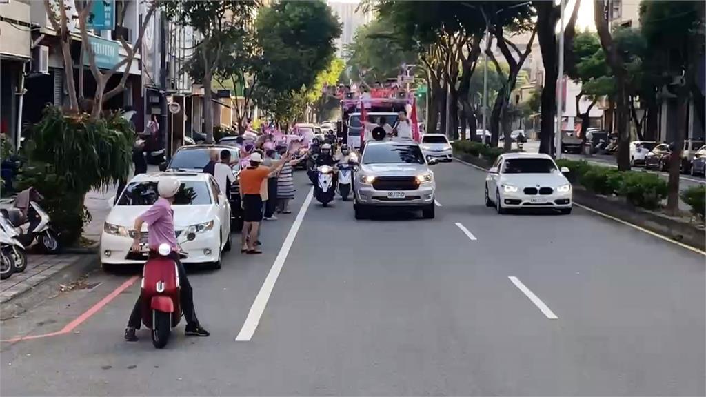 民進黨台中市長參選人何欣純第一場車掃　衝豐原江啟臣本命區