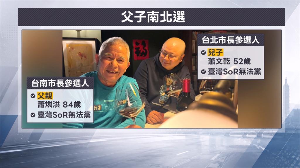 兒選北市長、父選南市長！　84歲蕭燐洪砸120萬續參選