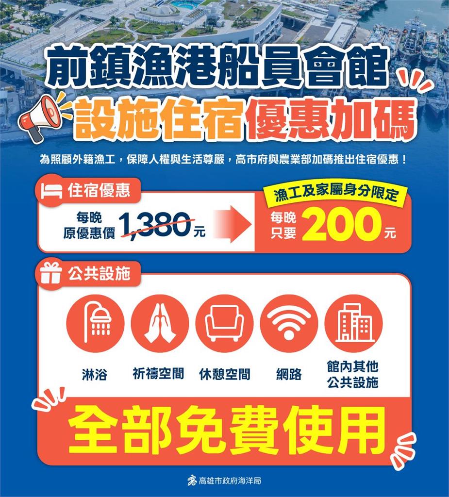 快新聞/勿抹黑前鎮漁港!高市府出招「2大優惠」 攤商、漁工權益一次顧