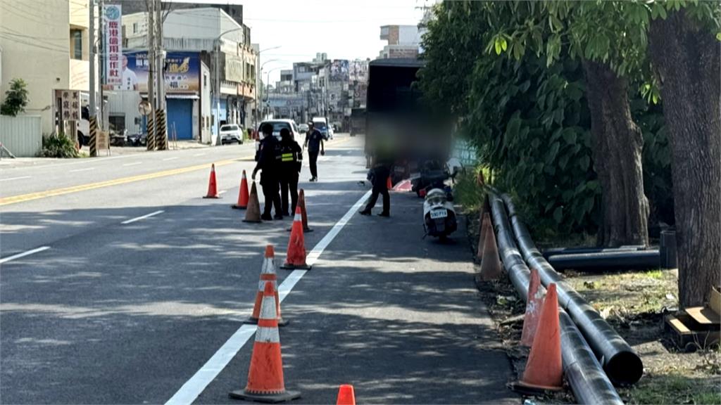 機車直行猛撞違停貨車　彰化騎士頭部重創當場身亡