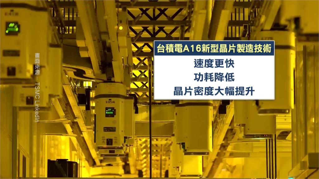 台積電在美發表「A16」  最新型晶片製造技術 2026年量產