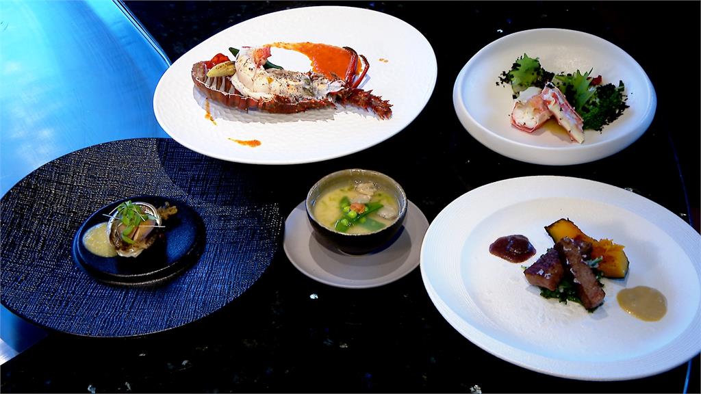 頂級鐵板燒餐廳帝王蟹腳結合油子醋　品嘗春天清新滋味