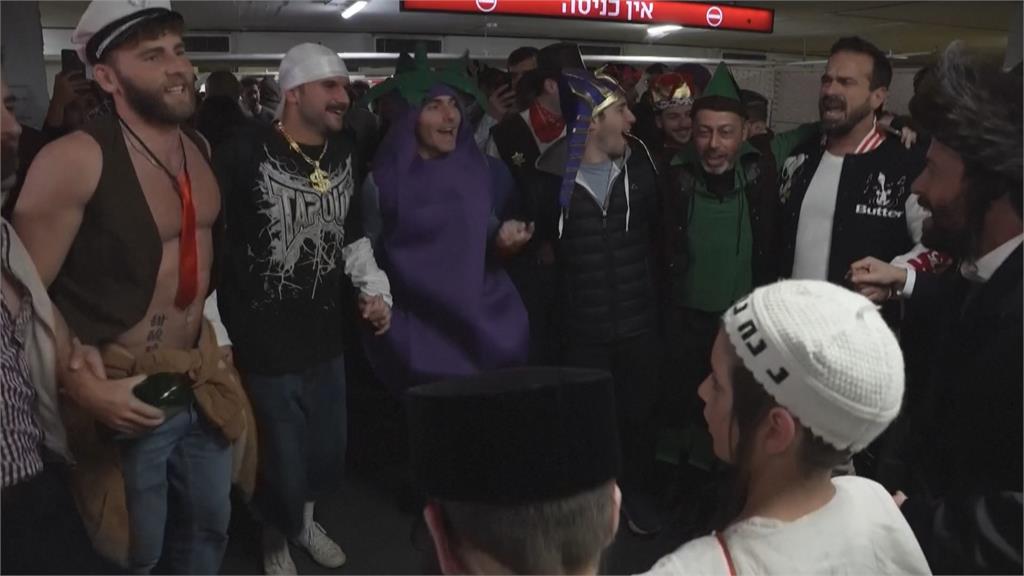 美以伊戰火未歇 以色列人防空洞慶普珥節