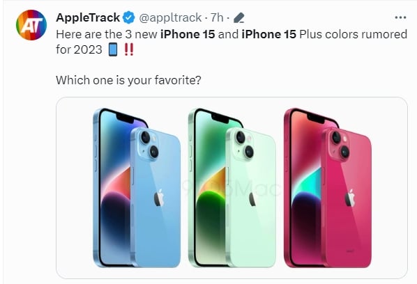 iPhone 15又有新色！外媒爆共有6色「珊瑚色」渲染圖曝光