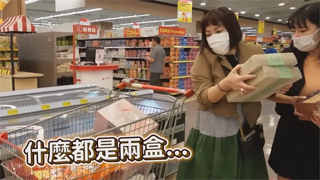 韓國「阿珠媽」失心瘋逛台灣賣場！狂掃年菜、零食女兒嚇呆：這怎麼吃