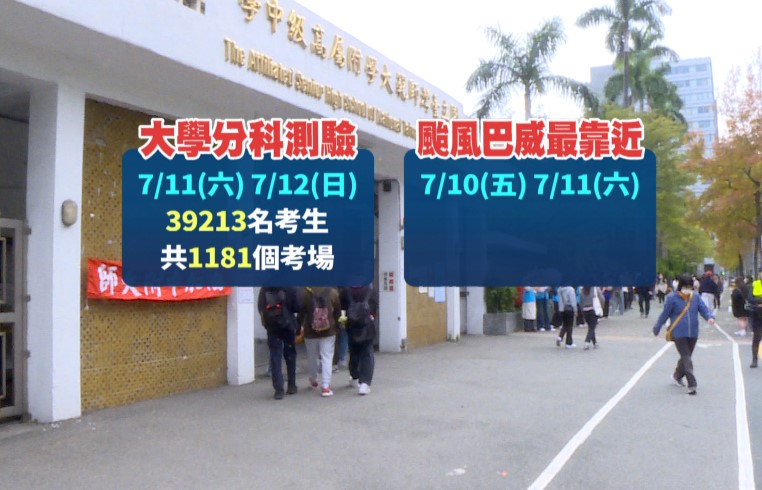 強碰颱風延期？　3.9萬名考生拚分科測驗　大考中心召開會議