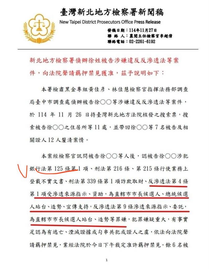 徐春鶯「涉犯詐欺、反滲透法」罪責不是最重!律師曝她「真正重罪」:可判10年