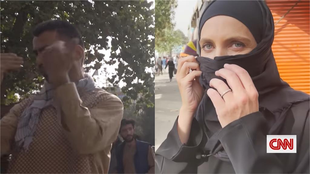 CNN賭命採訪！塔利班份子持槍抵頭　喝斥女記者蒙面畫面曝光