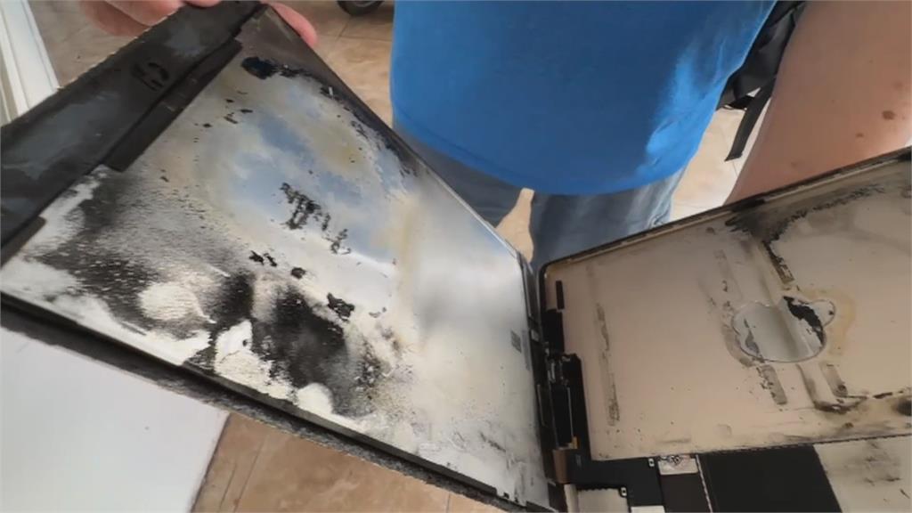 平板送修自燃冒火光 維修人員緊急滅火